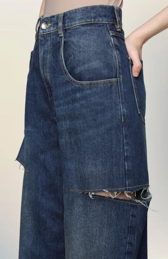 Cut-Out Jeans