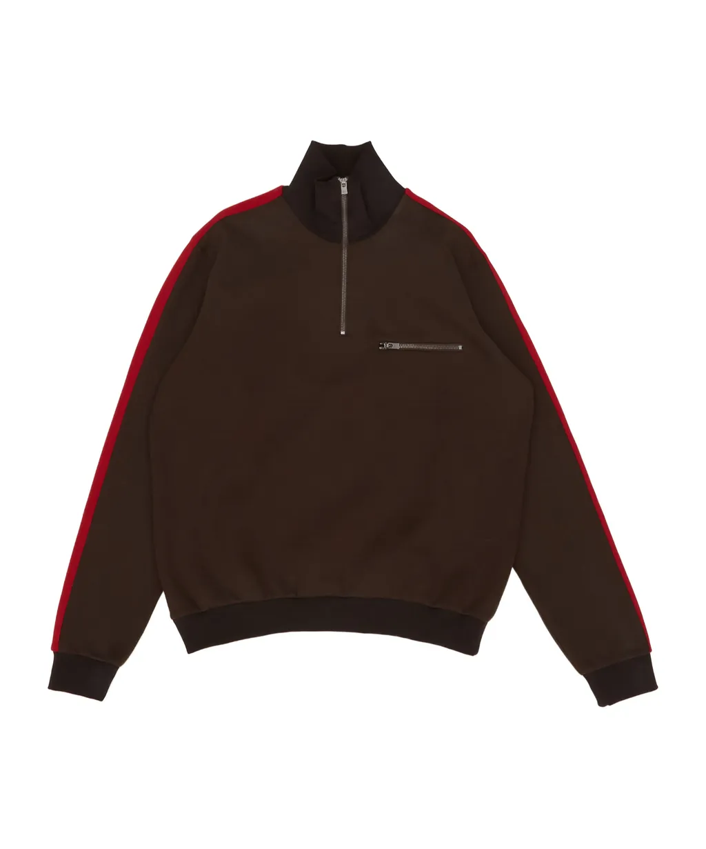Side Stripe Detailed High-Neck Sweatshirt