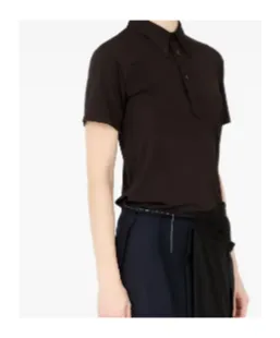 Short Sleeved Buttoned Polo Shirt