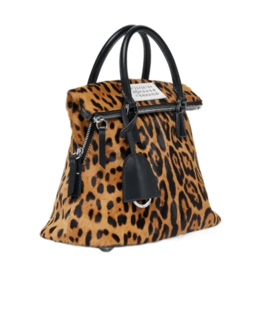 Mini 5Ac Leopard-Print Tote Bag