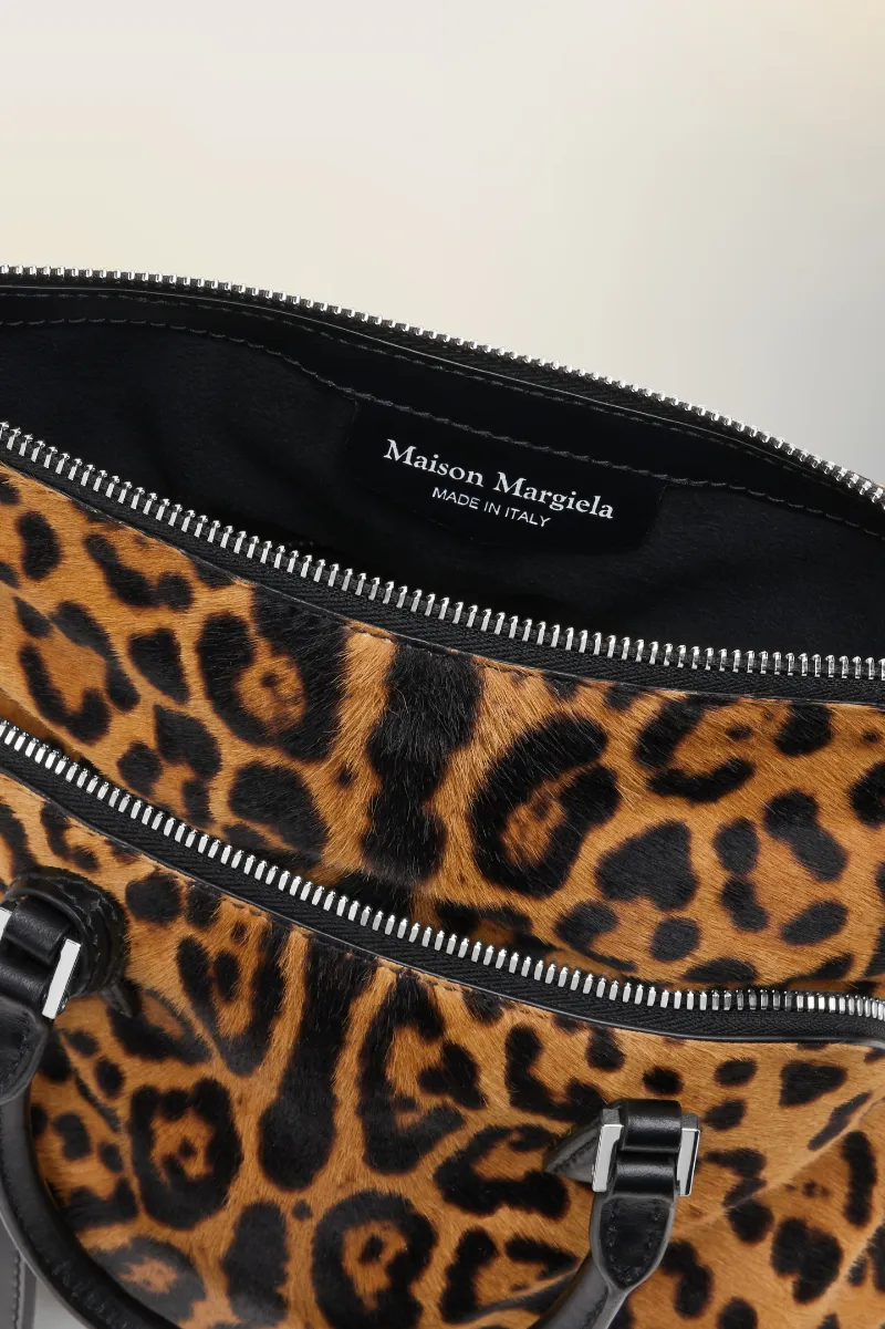 Mini 5Ac Leopard-Print Tote Bag