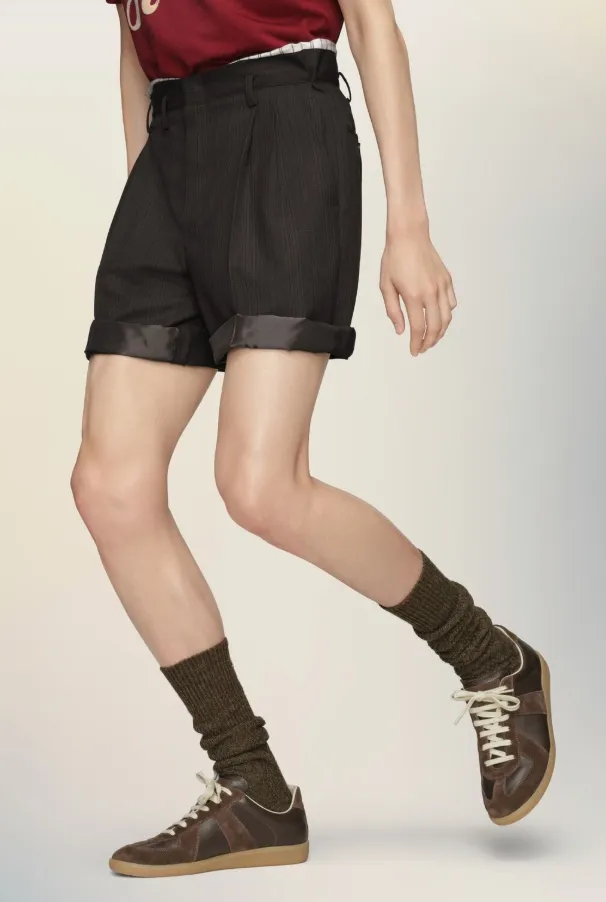 Pleated Tailored Shorts