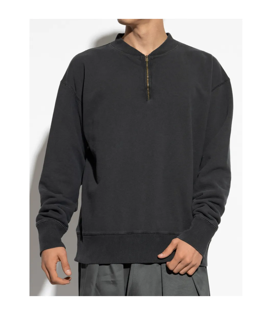Half-Zip Cotton Sweatshirt