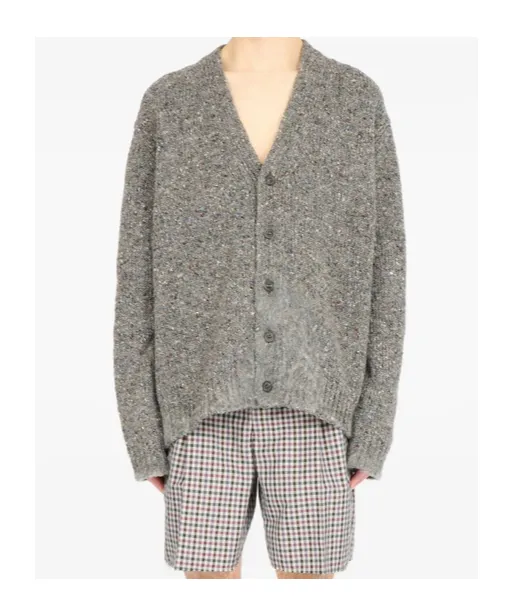 Textured Button-Up Cardigan