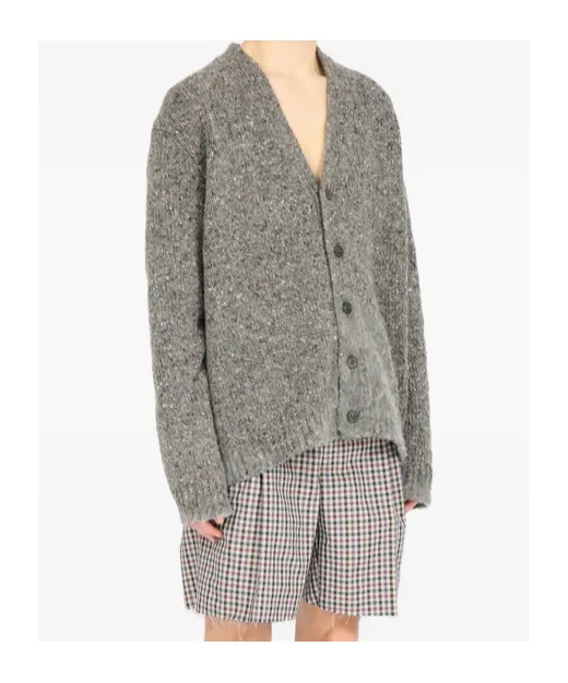 Textured Button-Up Cardigan