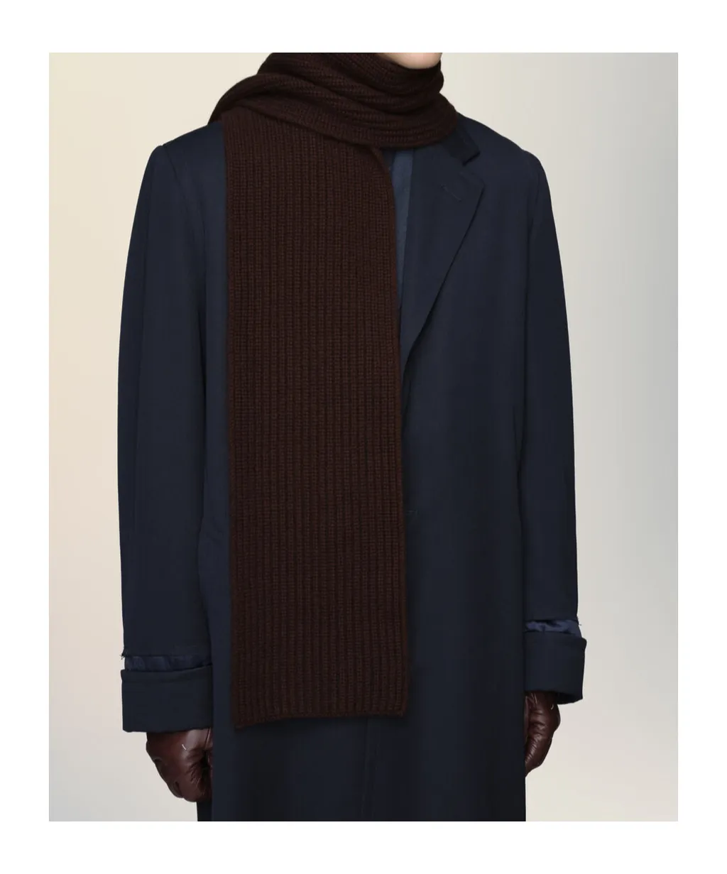 Ribbed Cashmere Scarf
