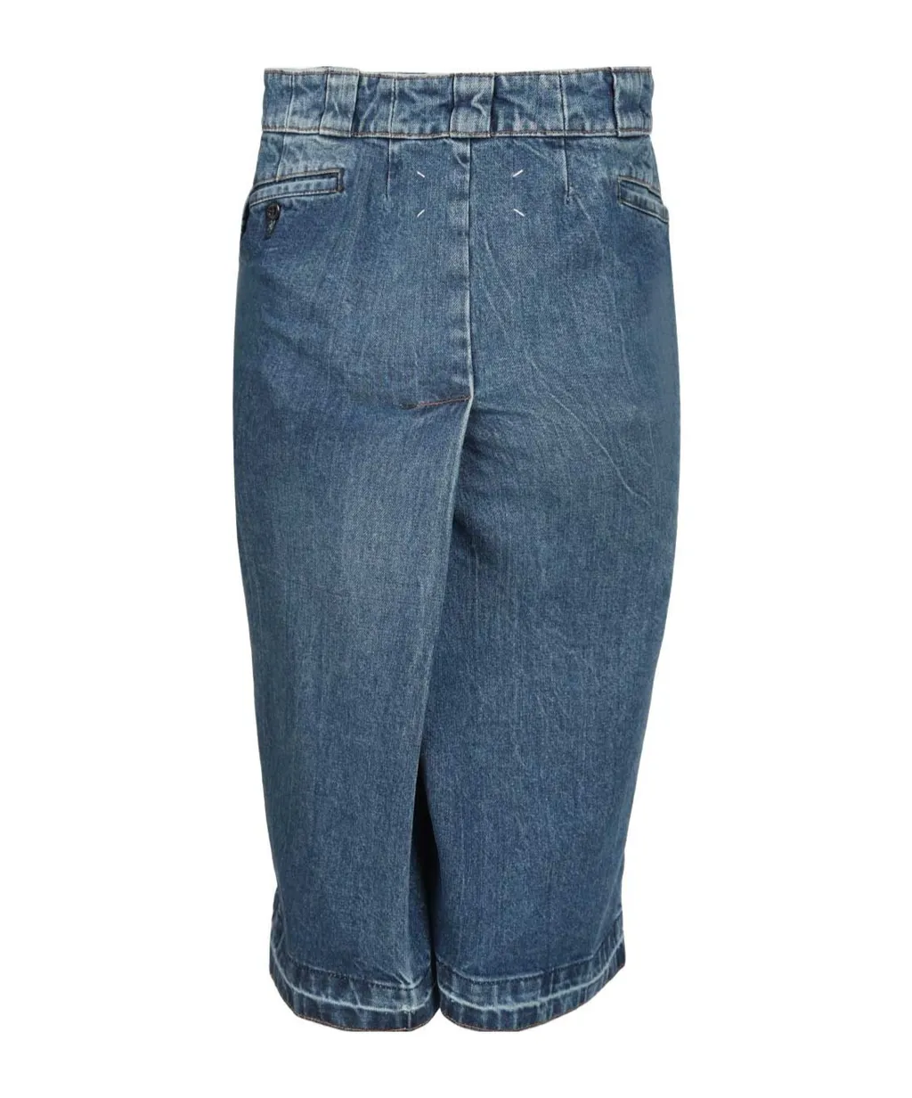 Welt-Pocket Denim Skirt