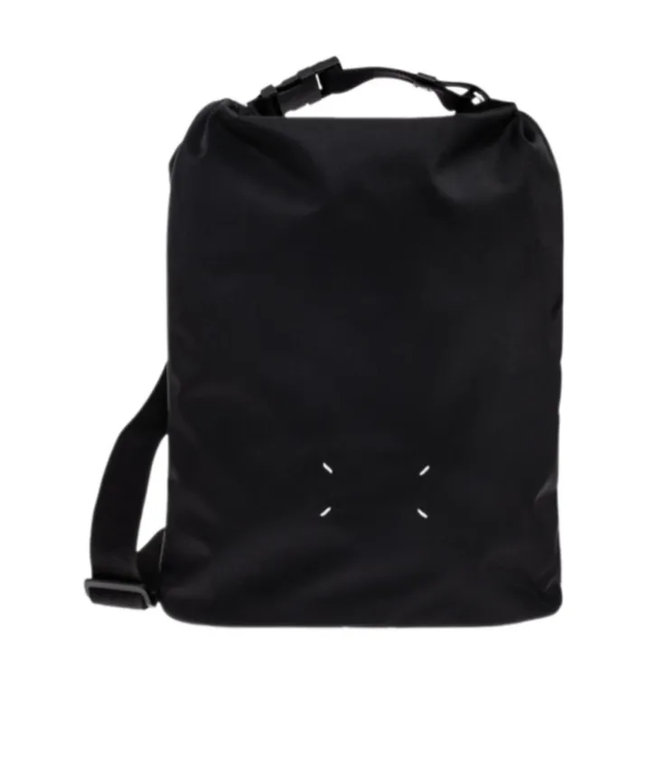 Logo Detailed Roll-Up Backpack
