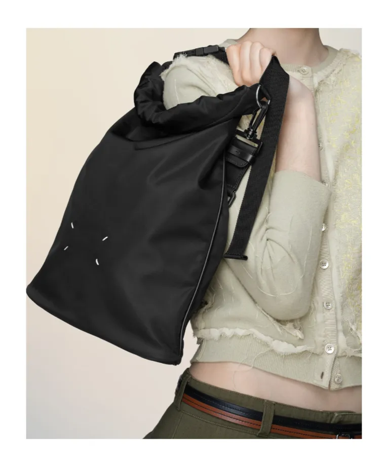 Logo Detailed Roll-Up Backpack