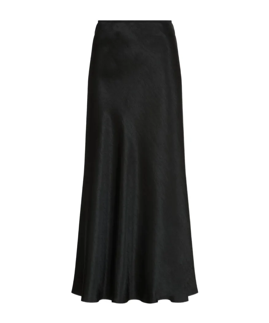 Satin Midi Skirt