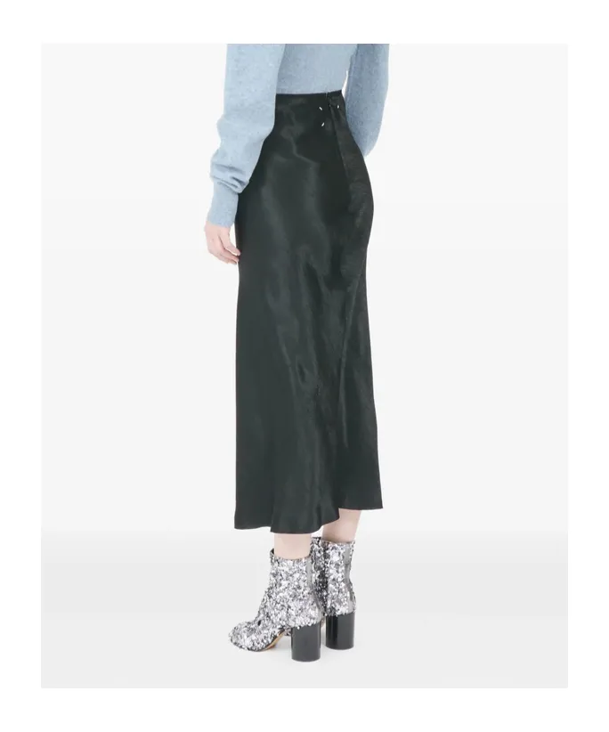Satin Midi Skirt