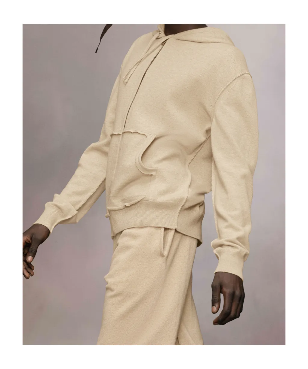 DÉCortiqué Cashmere Knit Hoodie