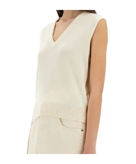 V-Neck Cropped Vest