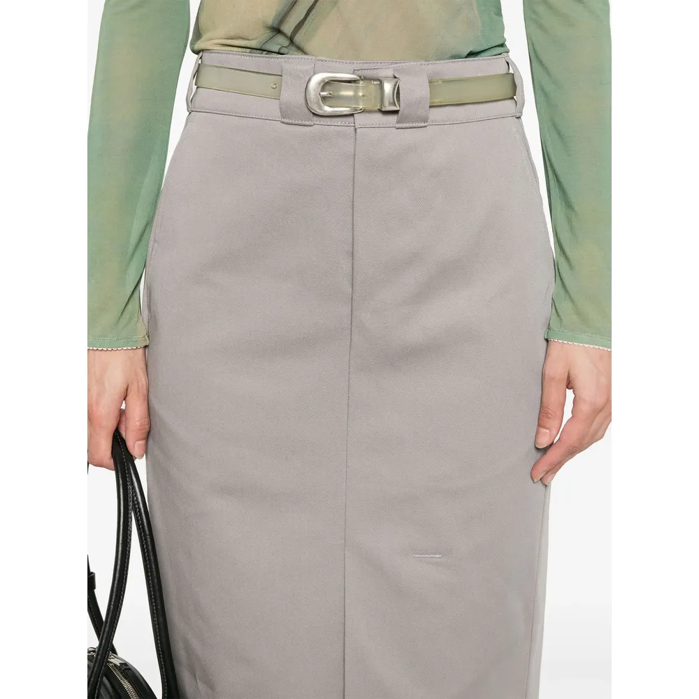 Cotton Midi Skirt