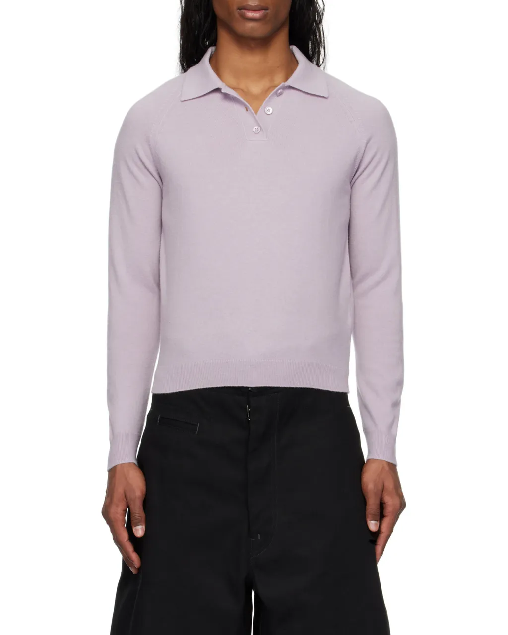 Wool Polo Top