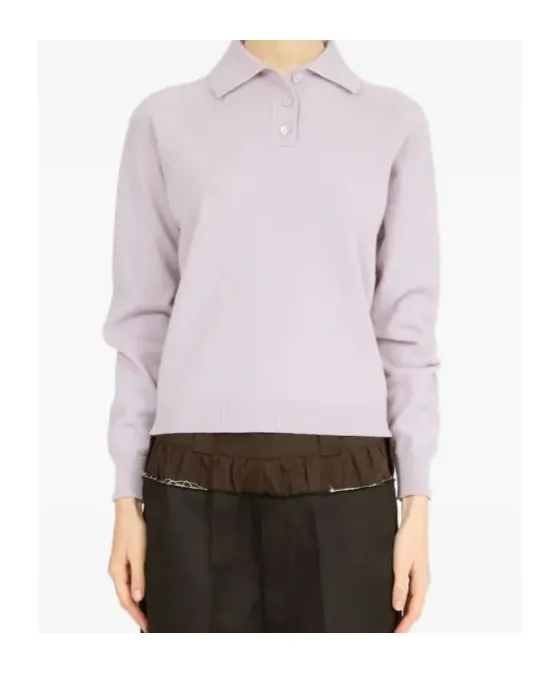 Wool Polo Top