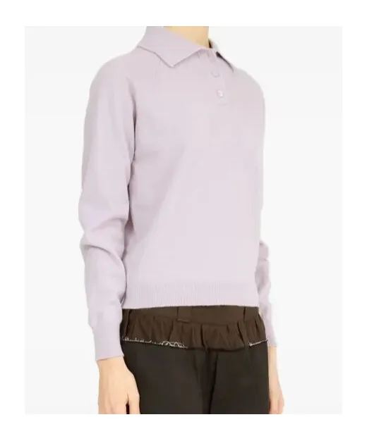 Wool Polo Top