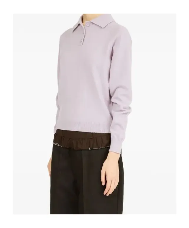 Wool Polo Top