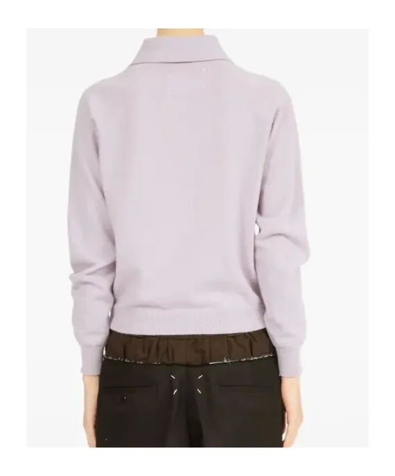 Wool Polo Top