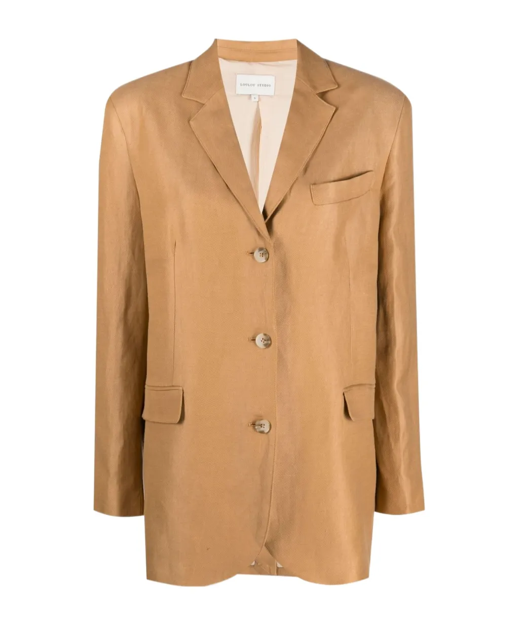 Single-Breasted Long-Sleeved Blazer