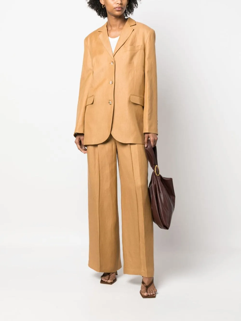 Single-Breasted Long-Sleeved Blazer