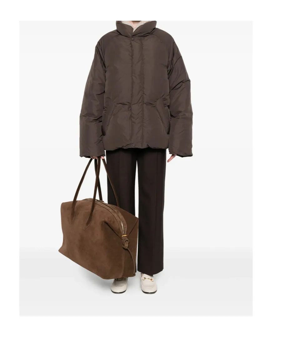 Fleece-Collar Puffer Jacket