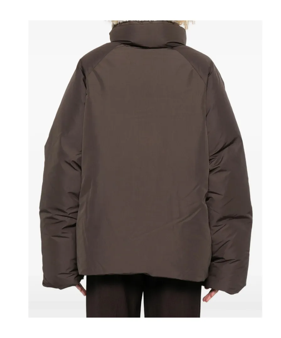 Fleece-Collar Puffer Jacket