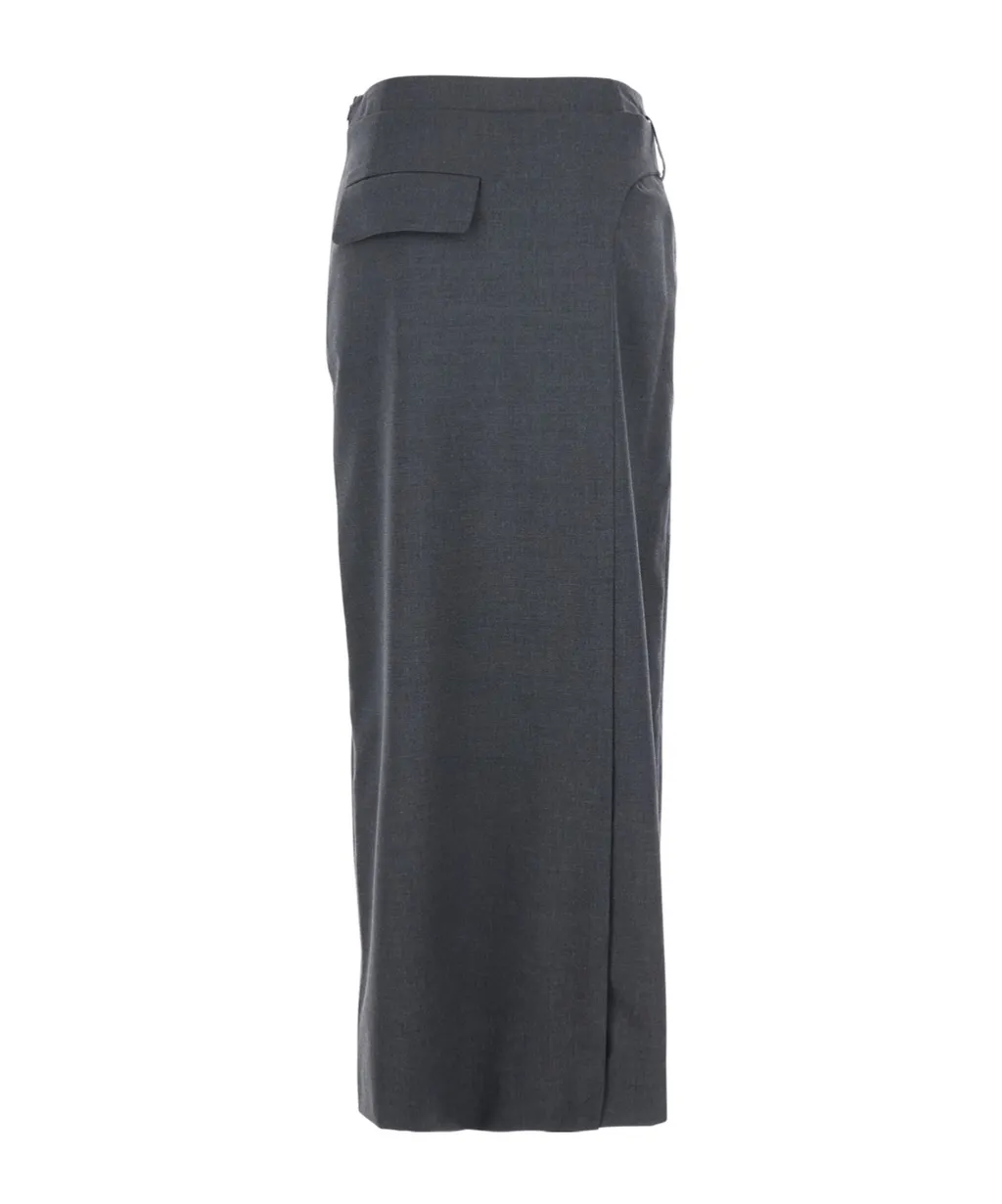 Belted Midi Skirt
