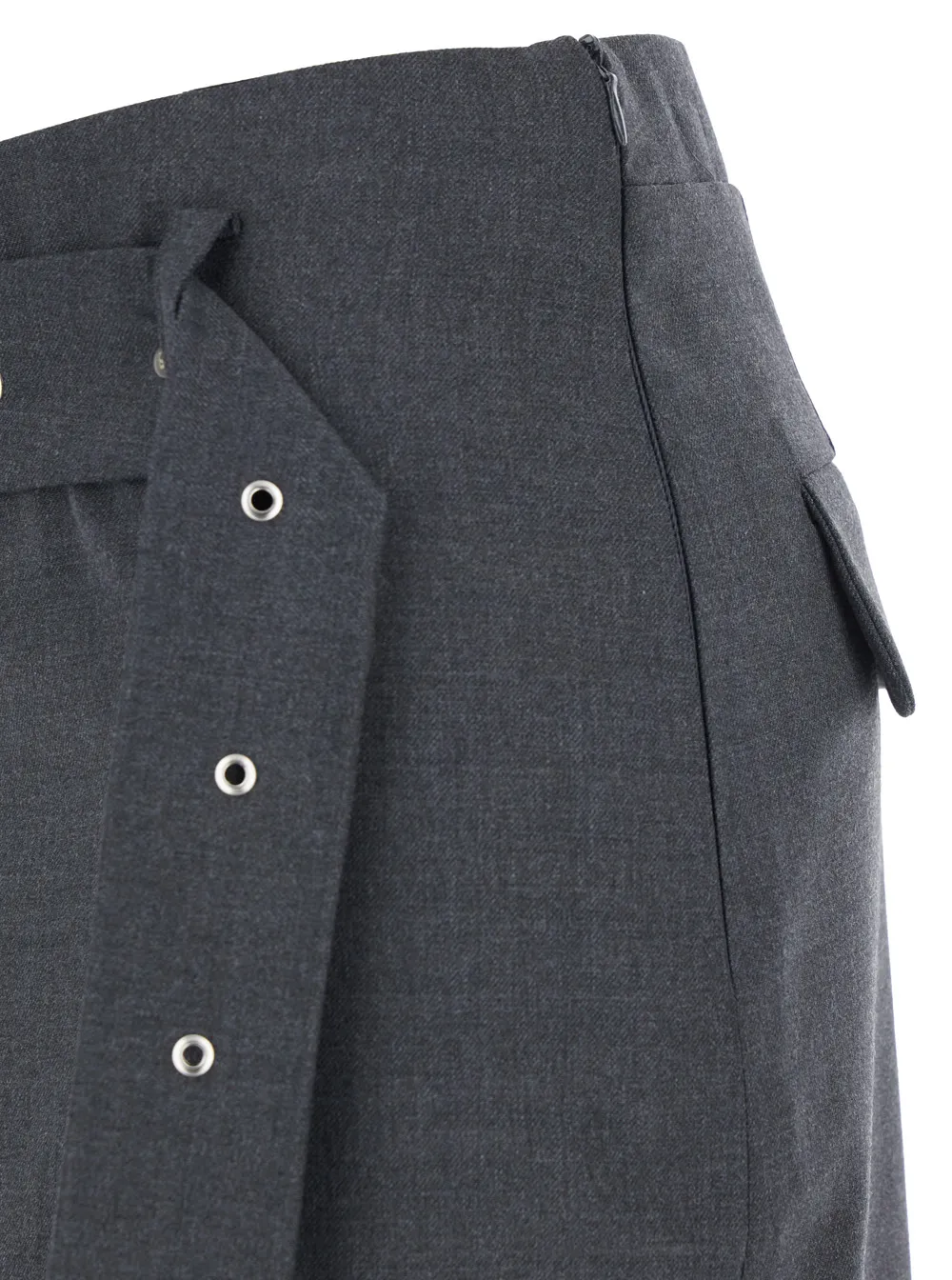 Belted Midi Skirt