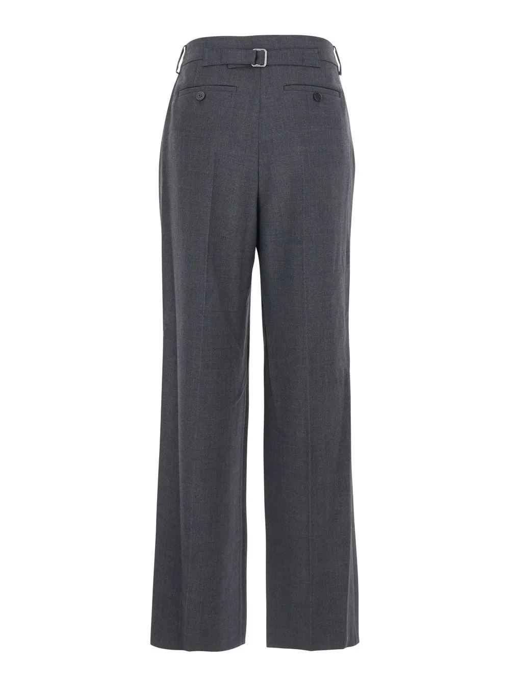Buckled Wide-Leg Pants