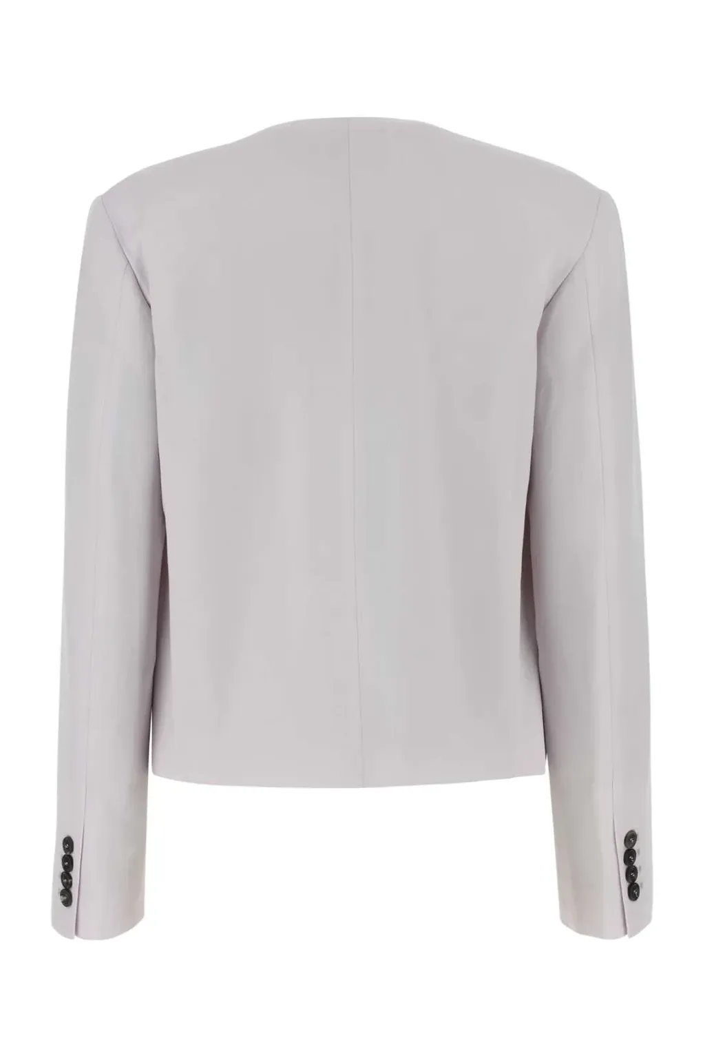 Single Breasted Collarless Tailored Blazer