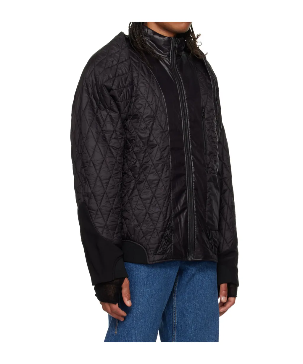Reversible Down-Filled Polyester Satin Jacket