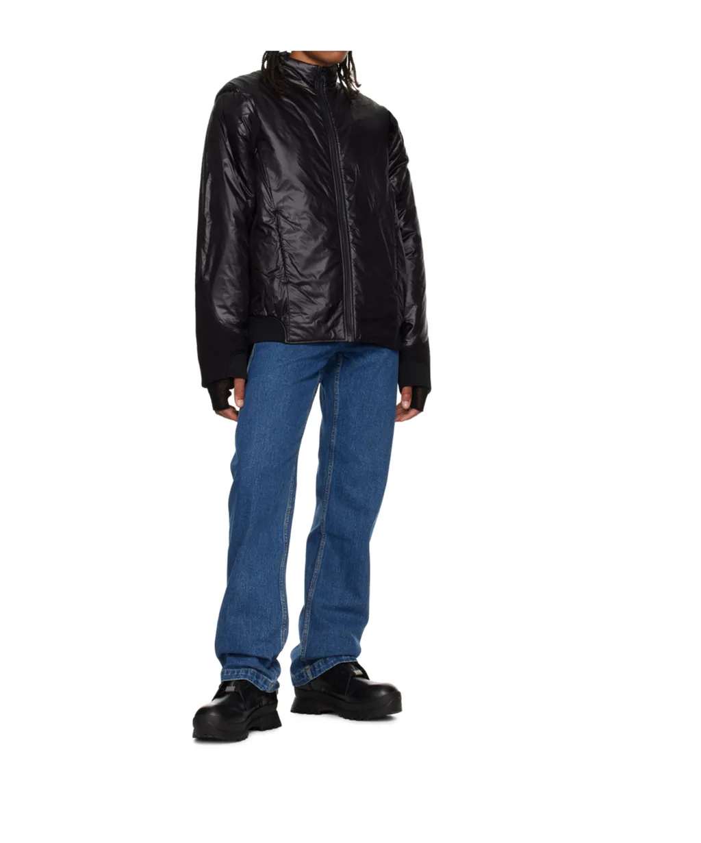 Reversible Down-Filled Polyester Satin Jacket