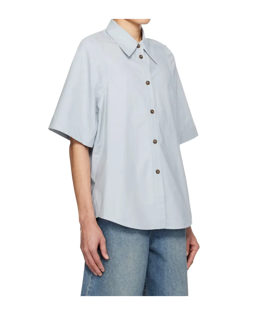 Pointed-Collar Cotton Shirt