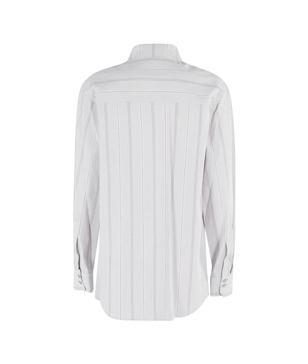 Striped Button-Down Shirt