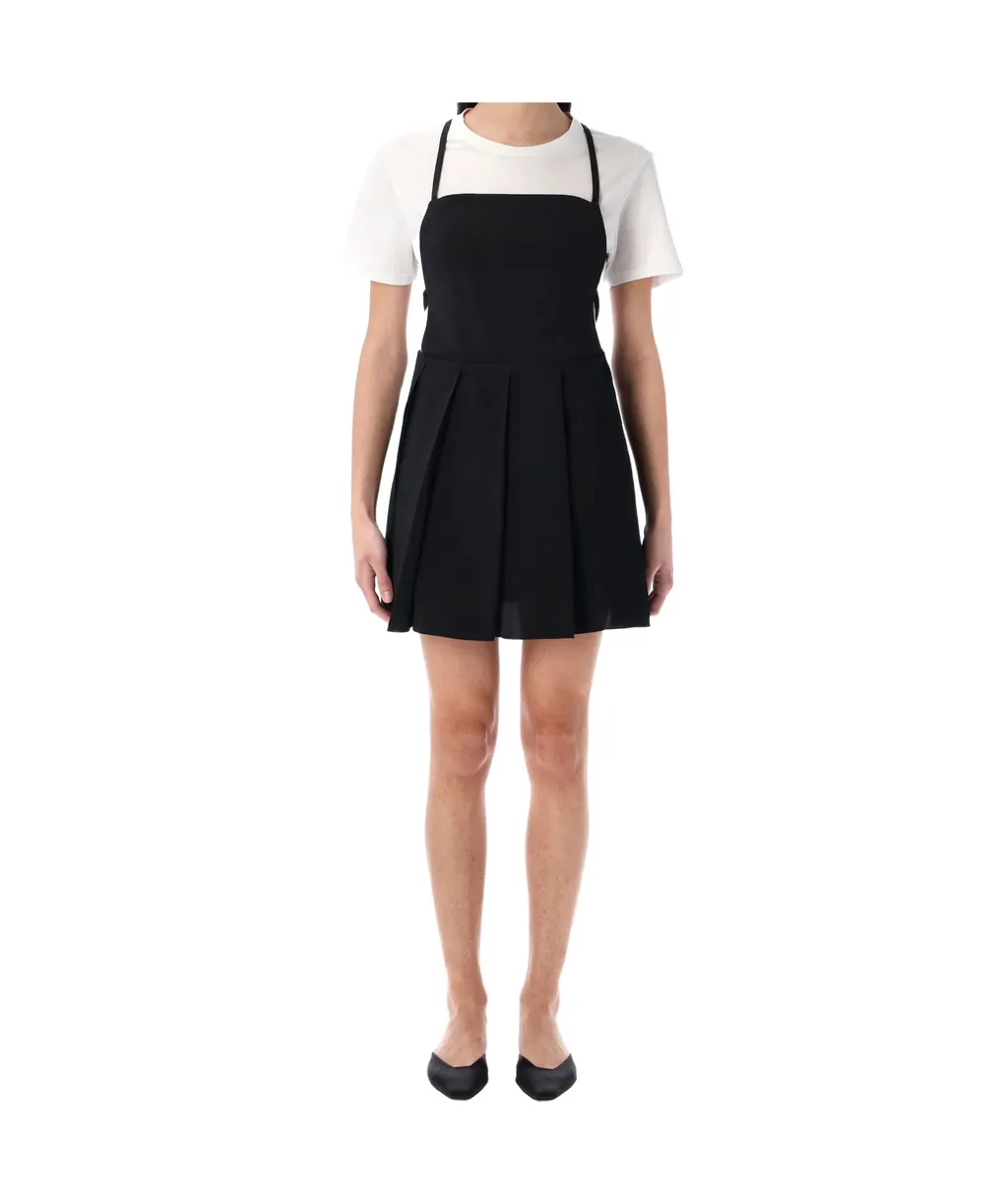 Pleated Short Dress