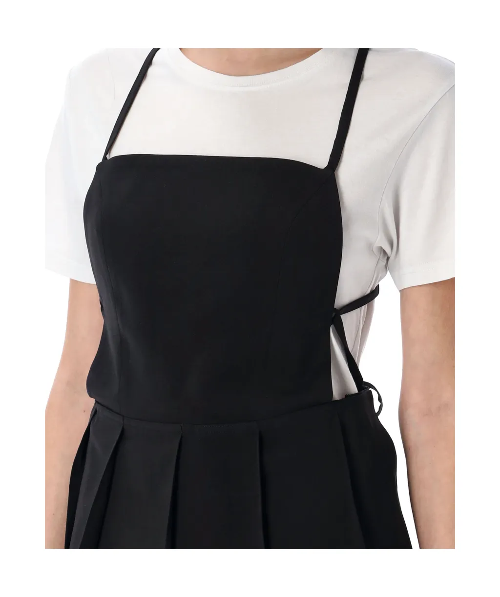 Pleated Short Dress