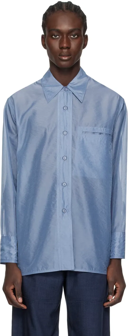 Semi-Sheer Buttoned Shirt