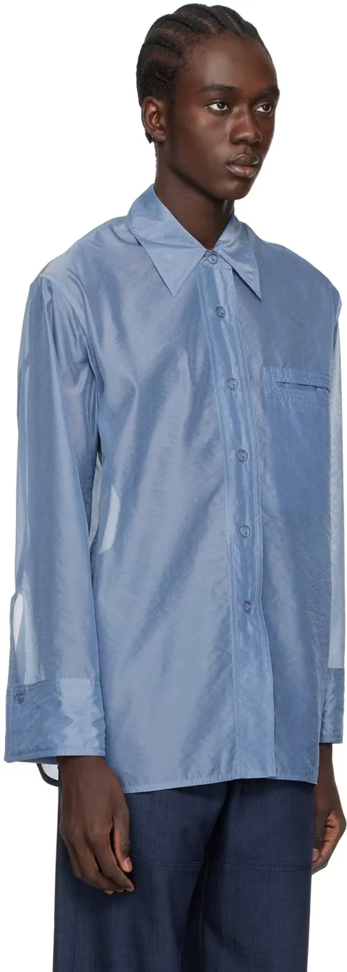 Semi-Sheer Buttoned Shirt