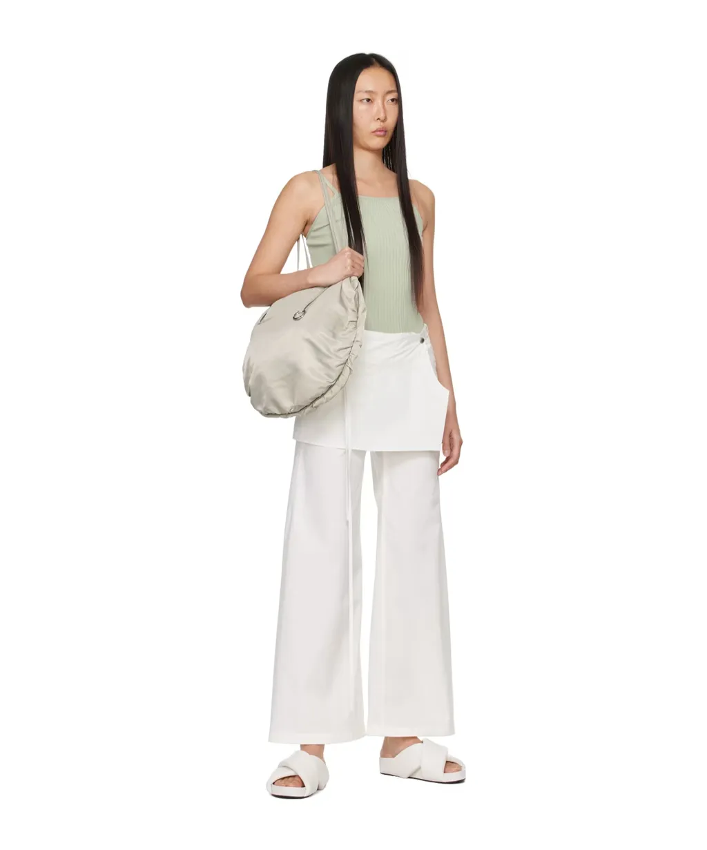 Halterneck Ribbed Tank Top