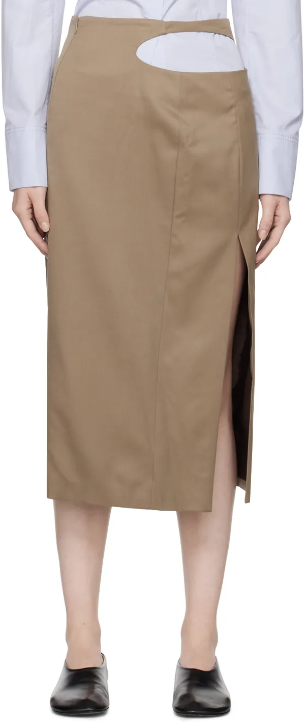 Split Hollow Skirt