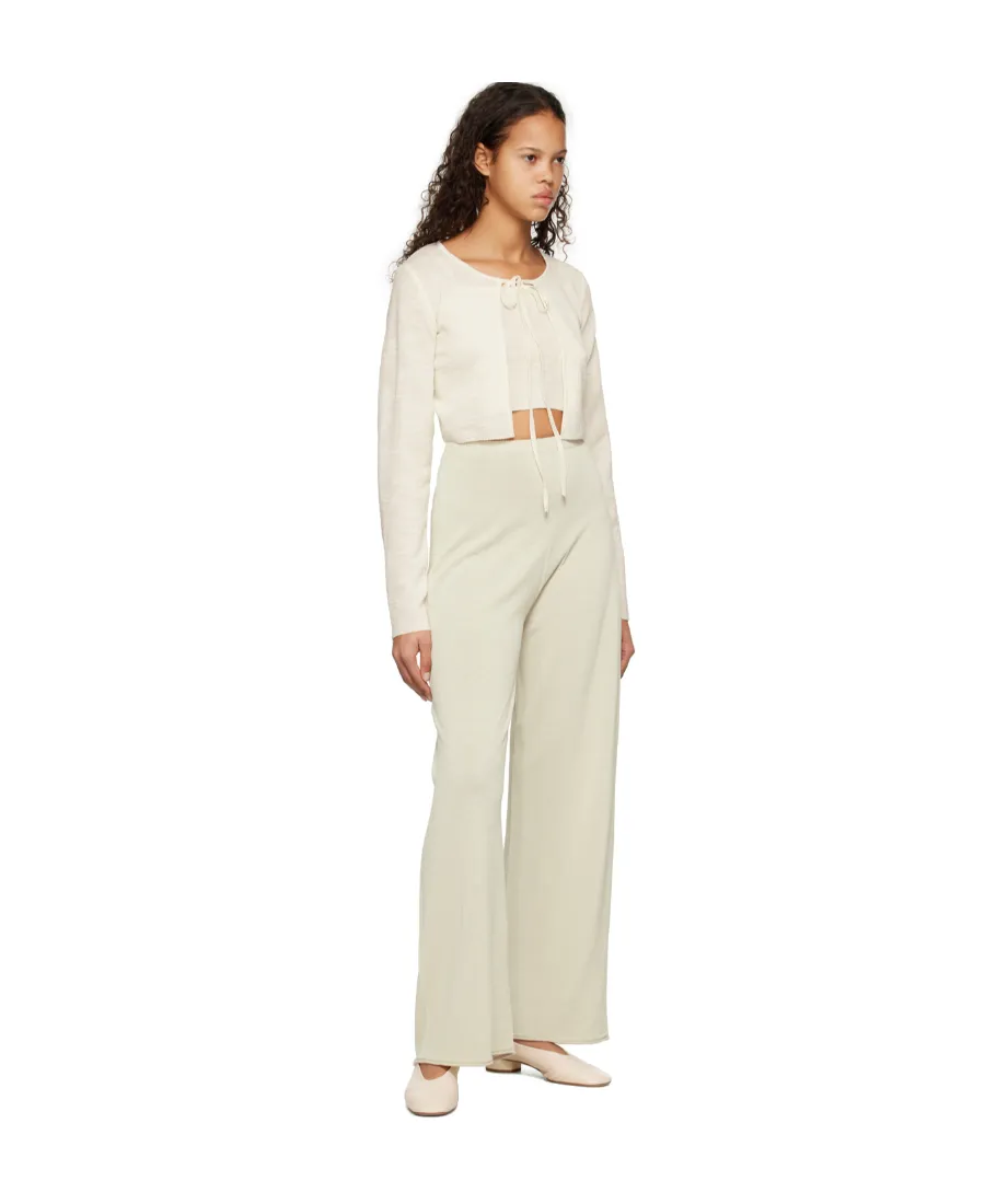 See-Through Knitted Casual Pants