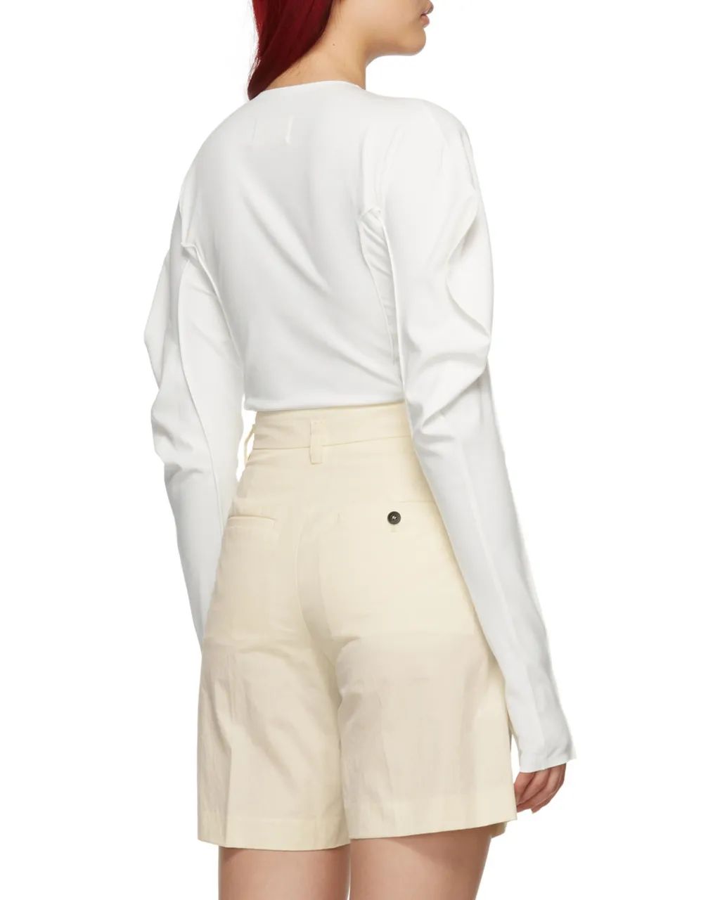 Puff-Shoulder Logo Band Shirt