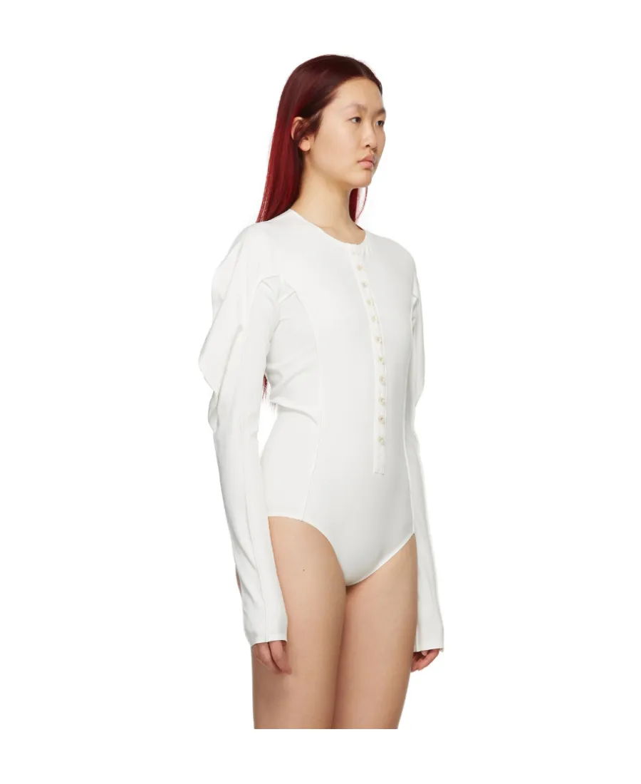 Puff-Shoulder Logo Band Shirt