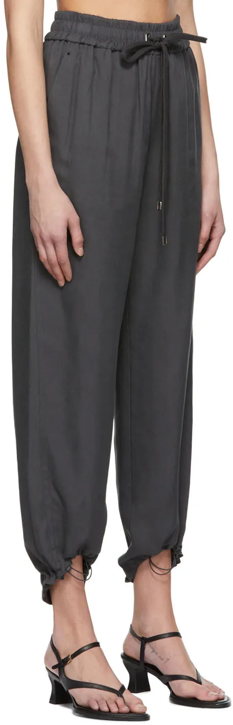Cropped Tapered-Leg Trousers