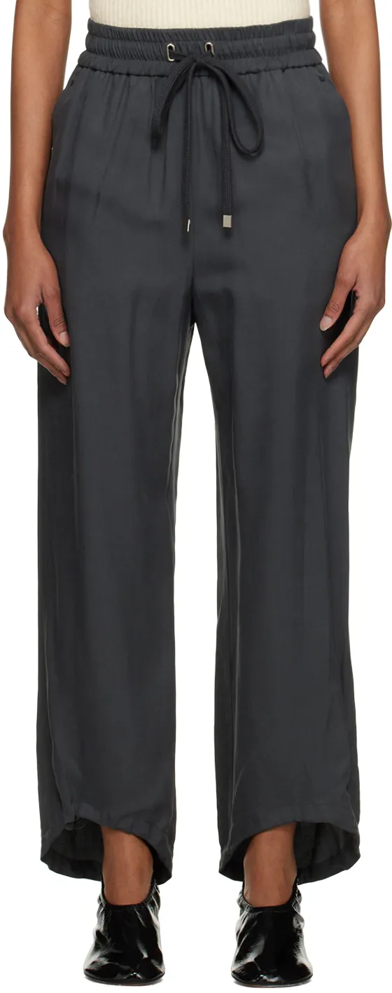Cropped Tapered-Leg Trousers
