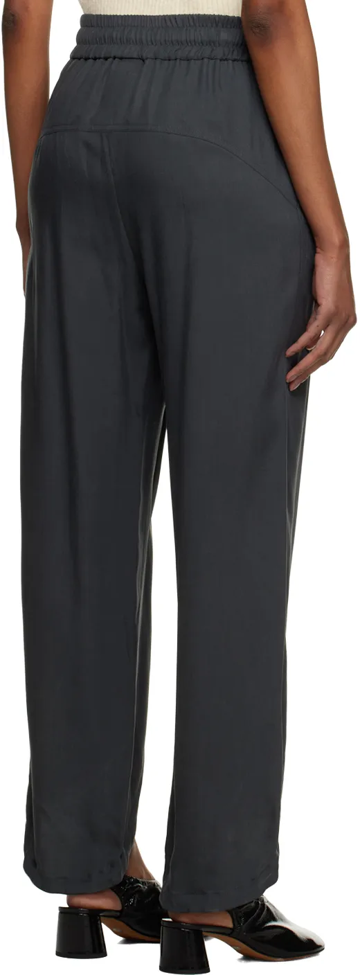 Cropped Tapered-Leg Trousers