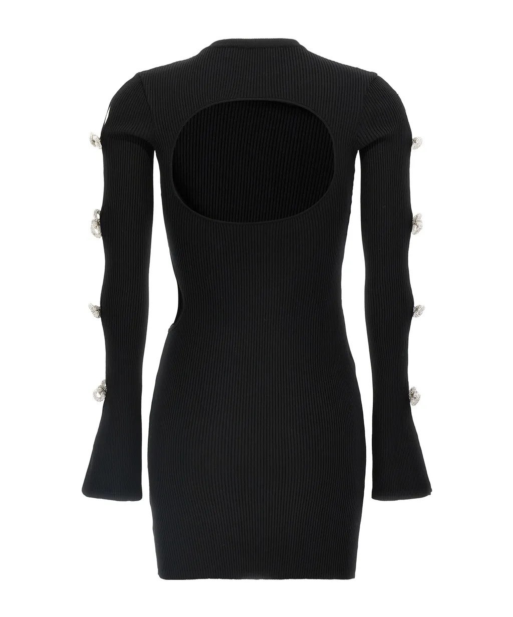 Bow Detailed Knitted Dress