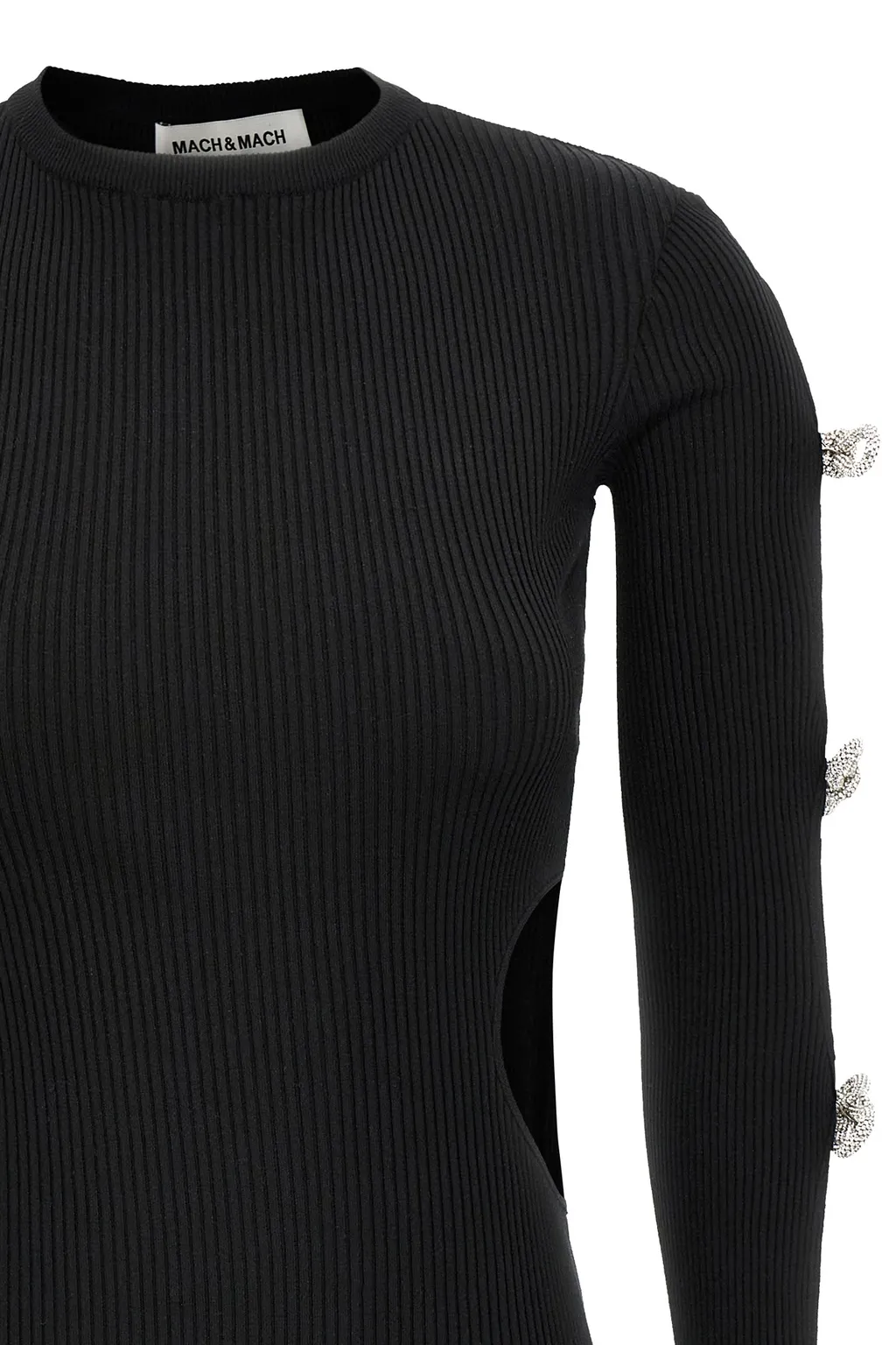 Bow Detailed Knitted Dress