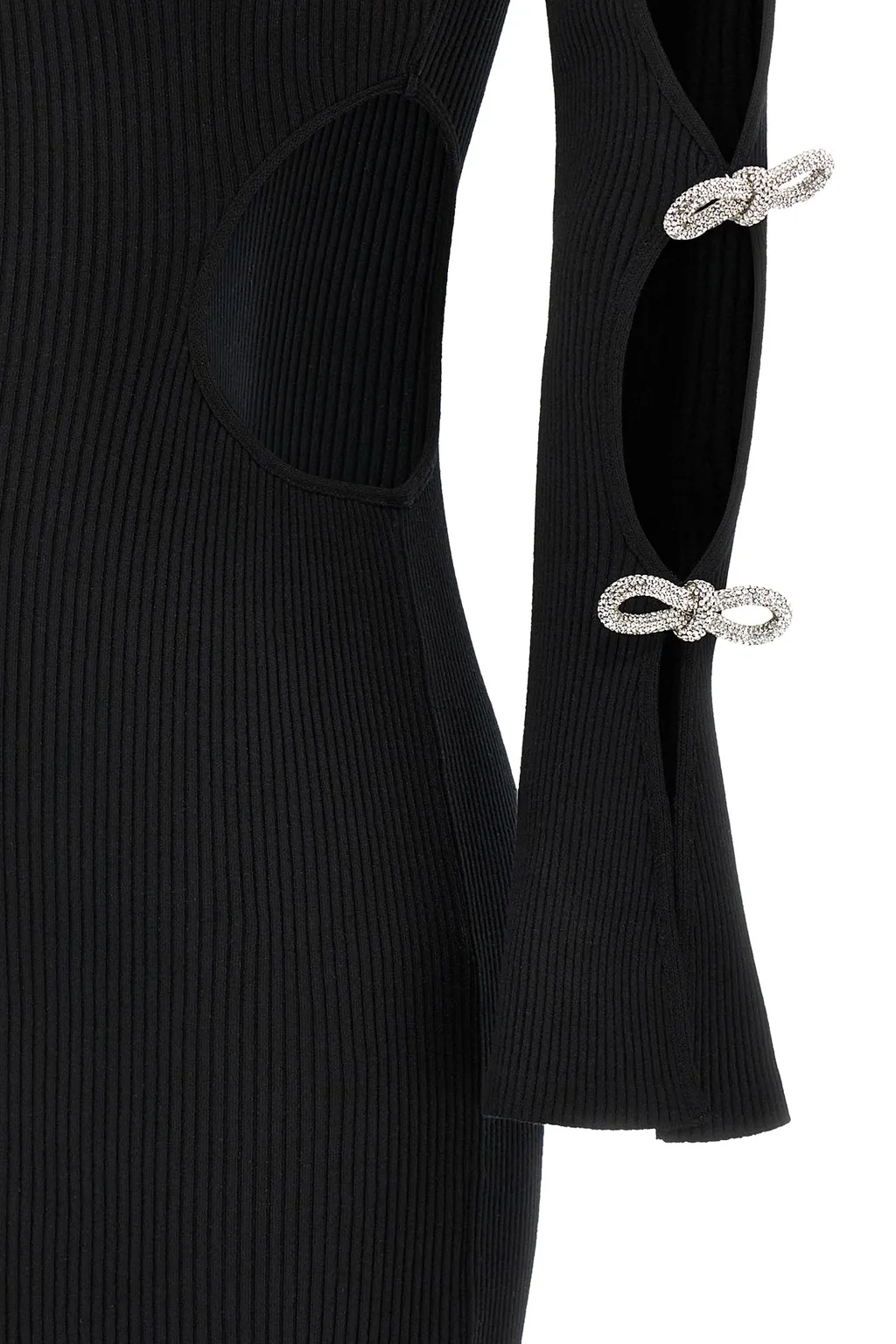 Bow Detailed Knitted Dress
